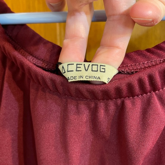 Burgundy Dress - Picture 4 of 7